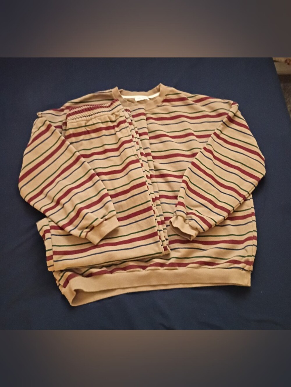 Indy & Pippa Women's Striped Sweatsuit XXL NWOT